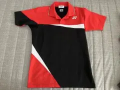YONEX ヨネックス ゲームシャツ ブラック レッド L - メルカリ
