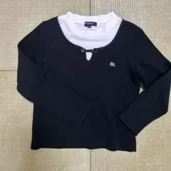 Burberry 長袖カットソー 130A 黒/白