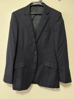 美シルエット MEN’S BIGI セットアップ スーツ 濃紺 ストライプ Sのサムネイル
