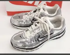 美品ナイキP-6000 メタリックシルバー/ 日本国内正規品 28.5cm