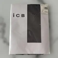 iCB ストッキング アンクレット柄 ブラック　スワロフスキー