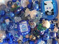 アクリルビーズ 青セット