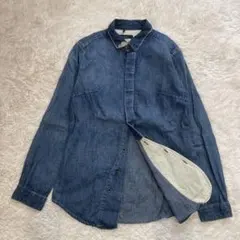 ♡美品♡ JOHNBULL ジョンブル　シャツ　デニム　長袖　比翼 日本製 Sのサムネイル