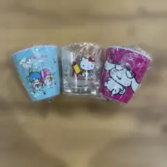 サンリオ　コップ3個セット　キティちゃん、シナモロール、リトルツインスターズ