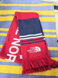 THE NORTH FACE ニットマフラー レッド ネイビー