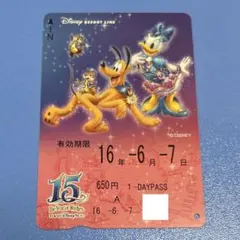 ディズニー リゾートライン フリー切符 30周年•ミッキー ミニー【※使用
