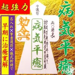 【直筆名入祈祷】強力病気平癒形代★効果あり縁結び縁切り金運アップ霊視占い護符