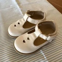 プティマイン　ストラップシューズ　16cm ホワイト フォーマルシューズ