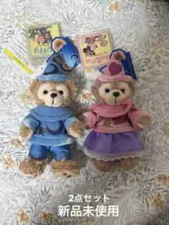 新品未使用　ダッフィー シェリーメイ　10周年　ぬいぐるみバッジ　2点セット