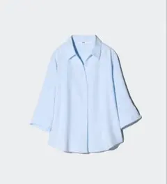 ★未使用★ レーヨンスキッパーブラウス/7分袖