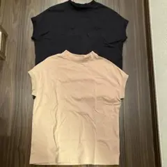 COCA ノースリーブTシャツ 2枚セット Lサイズ ブラック ベージュ