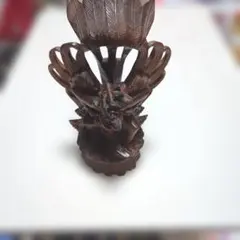 アジアンスタイル 木製彫刻動物置物