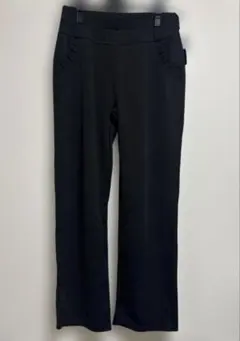 no.1728新品ブラック ストレートパンツ