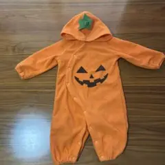 オレンジ色パンプキンコスチューム 90cm