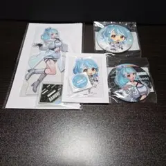 ぶいすぽっ！ 白波らむね GIGO限定 アクスタ、缶バッジ 4点セット