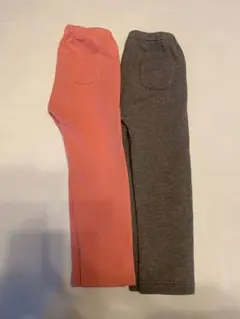 ユニクロ　フリースレギンス 2色セット