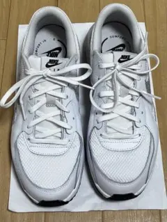 NIKE エアマックスエクシー ホワイト シルバー ラメ スニーカー - メルカリ