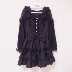 LIZLISA ティアラリボンティアードワンピース