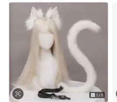 コスプレ クリスマス 猫耳 カチューシャ 猫尻尾 ネコ 耳 カチューシャ