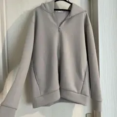 GU グレー フルジップパーカー Lサイズ