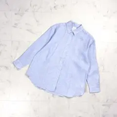 ジャーナルスタンダード レサージュ リネンシャツ 水色 サイズF*GD427