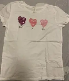 1度着用FOREVER 21 ハート スパンコール Tシャツのサムネイル
