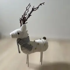 【新品未使用】クリスマス　トナカイ　オーナメント　マフラー