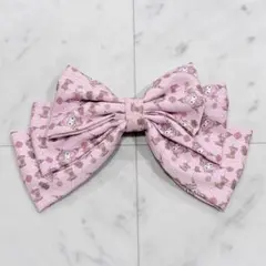 クロミ ヘアクリップ リボン ピンク サンリオ ロリータ バレッタ