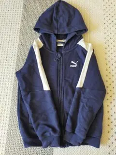 ミニオン　×　PUMA ネイビー フード付きパーカー