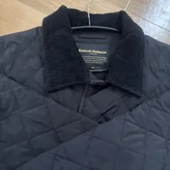 メンズ Kinloch Anderson ブラックキルティングジャケット