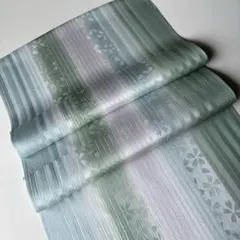 K105帯揚げ　ぼかし染め　桜柄　新品