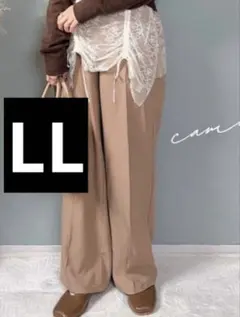 しまむらcollin こりん レースドロストパンツ LL