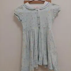 mezzo piano 水色 半袖ワンピース　セーラー　マリン