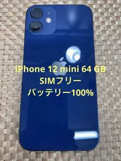 iPhone 12 mini 64 GB ブルーSIMフリー【4074】