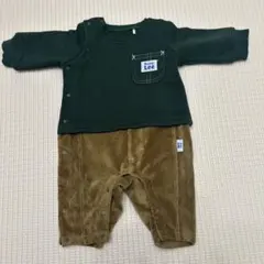 Buddy Lee ロンパース 50〜60㎝ダークグリーン/ブラウン