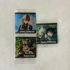 【新品未使用】ホログラムシール 3枚セット 轟焦凍 緑谷出久 蛙吹梅雨