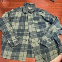 ZARA 長袖シャツ 11-12歳 グリーン系チェック