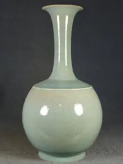 宋時代　汝窑开片　螺纹盘口瓶　青磁 瓶 陶器 時代物 骨董品 宋時代 汝窑开片 螺纹盘口瓶 青磁 瓶 陶器 時代物 骨董品 - メルカリ
