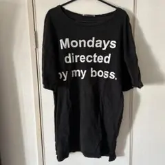 ZARA ブラック プリント ボロ Tシャツ