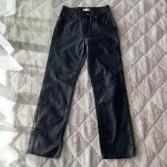 エイチンドエム デニム 黒 光沢 ストレートジーンズ EUR36 カジュアル