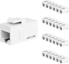 iwillink RJ45 Cat6 キーストーンカプラー 25個パックホワイト