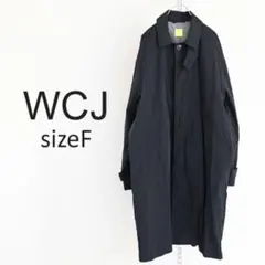 WCJ 撥水 ステンカラーコート ブラック
