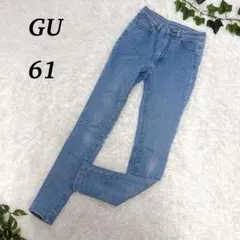 【GU】ジーユースキニーデニム 61ライトブルー レディース