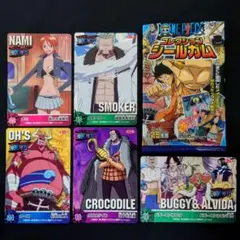 【空袋付き/5枚セット】ワンピース 初期 シール 大きめ クロコダイル/オーズ等