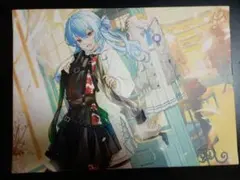 星街すいせい 誕生日＆活動5周年記念 箔押し複製サイン＆メッセージ