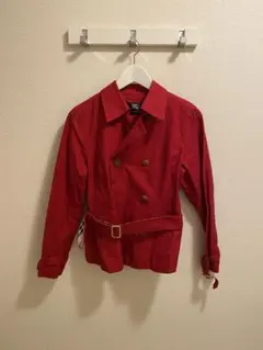 BURBERRY レッド トレンチコート ベルト付きのサムネイル
