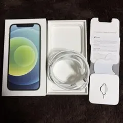 iPhone 12miniグリーン箱＋付属品(充電ケーブル、シール、ピン)