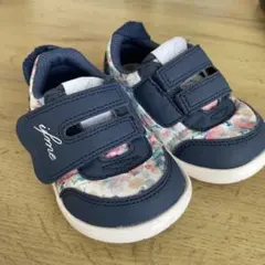 ifme ベビー スニーカー 花柄ネイビー　13.0cm