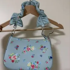 poppy Blurred leather handbag (blue) - メルカリ