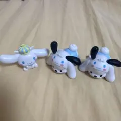 サンリオ シナモロールごっこフィギュア シナモン ポチャッコ 3点セット ガチャ